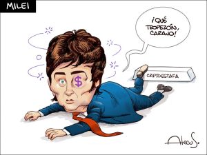 Alecus Milei criptoestafa