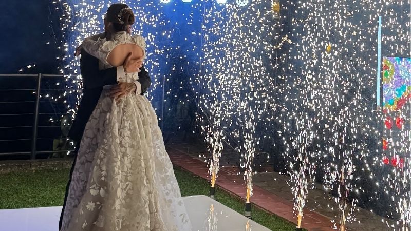 Larissa Graniello asistió a la boda de Andrea Mariona