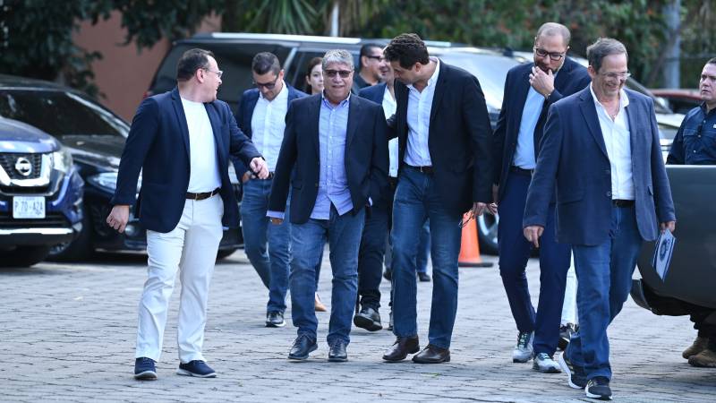 Presentación del nuevo técnico de la selección de futbol, Bolillo Gómez. Foto EDH/ Emerson Del Cid.