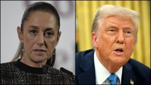 Claudia Sheinbaum, Presidenta de Mexico junto a Donald Trump, Presidente de los Estados Unido-Aranceles