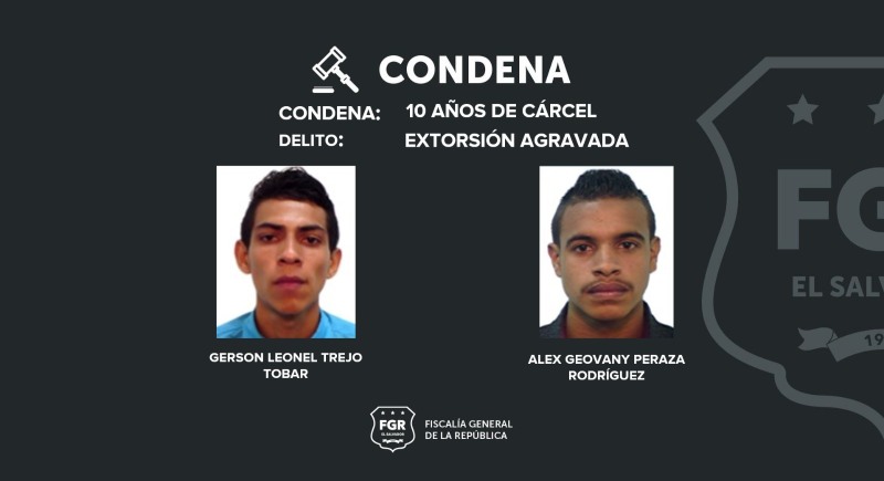 extorsionistas condenados a prisión