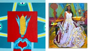 Obra de los pintores salvadoreños Herbert De Paz y Erick Benítez