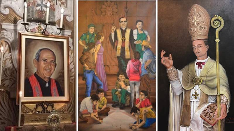 Pintor Eleazar Sanchez abre brecha en Italia