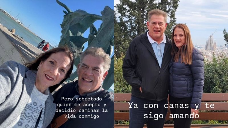 Moisés Urbina aniversario 35 con su esposa