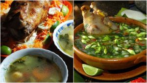 Sopa de gallina india