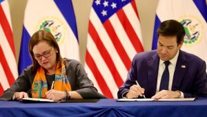 Firma memorando EEUU y El Salvador