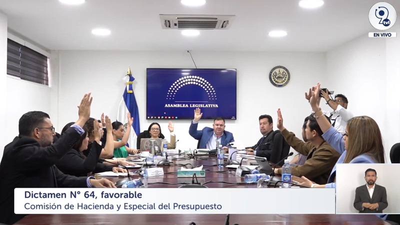 La Comisión de Hacienda aprobó el dictamen para que se incorporen $84.6 millones al presupuesto de la SIGET. Foto Cortesía