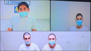 En imágenes que compartió la Fiscalía aparecen cuatro de los procesados. Fotos: FGR