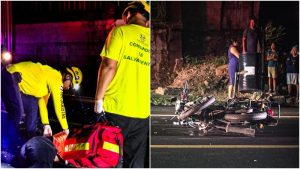 Dos muertos y un herido tras choque de moto con carro en San Martín