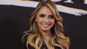 Actriz mexicana Angélica Rivera en la presentación de la serie 