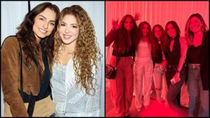 Aislin Derbez y Shakira en concierto
