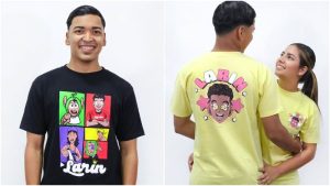 Alfredo Larín lanzó su propia línea de camisetas.