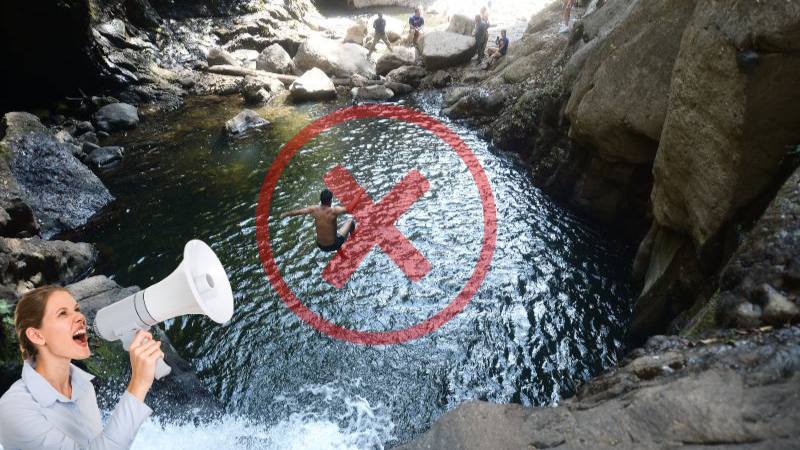 Ten cuidado al momento de lanzarte desde una cascada. Imagen de referencia / EDH