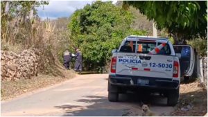 Escena donde fue encontrado el cadáver de un joven. Foto / Cortesía Canal 14 TLM