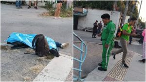 Socorristas taparon el cuerpo de la víctima. Foto / Cortesía.