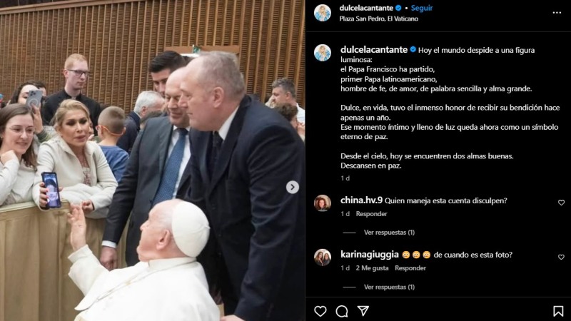 DULCE Y EL PAPA FRANCISCO