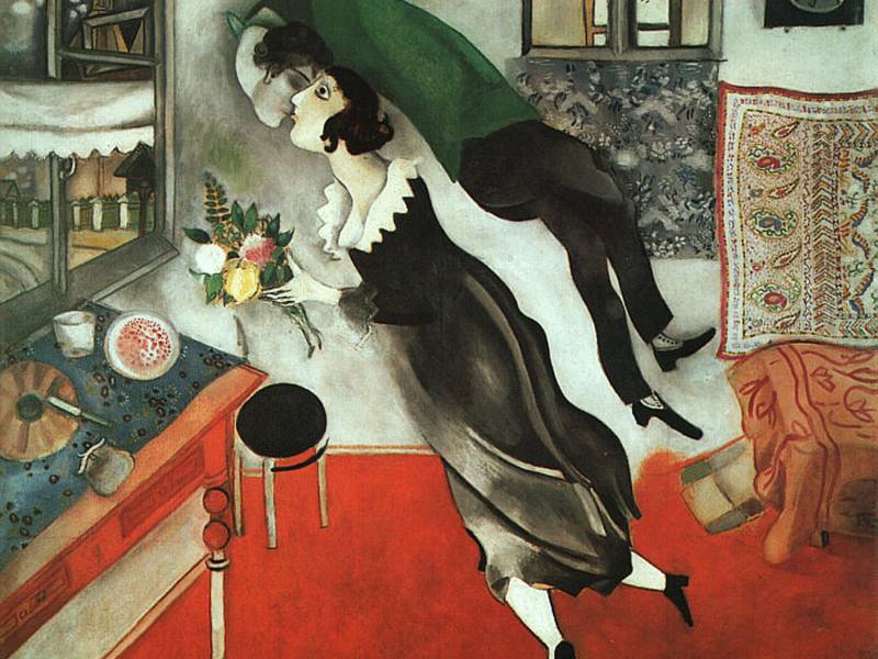 "El aniversario" de Marc Chagall