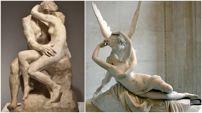 Esculturas de un beso