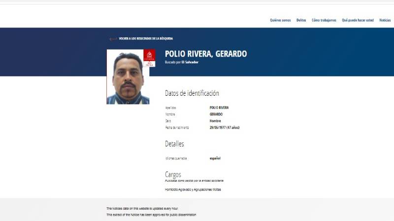Gerardo Polio Rivera Interpol