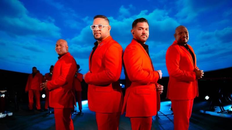 Los cuatro vocalistas de Grupo Niche, de izquierda a derecha: Luis Araque, Fito Echeverría, Alejandro Iñigo y Alex Torres. Foto: imagen de carácter ilustrativo y no comercial / https://www.instagram.com/p/DHo90tDv0sx/ / 