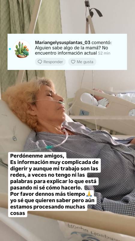 Mama de La Divaza ingresada en hospital