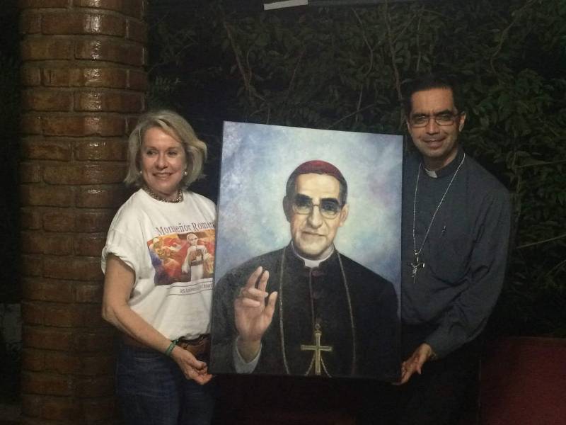 Retrato de San Romero del pintor Luis Lazo Chaparro