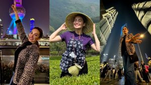 Andrea Mariona está gozando cada instante.