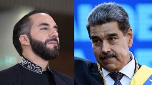 Nayib Bukele, presidente de El Salvador (Izq.) y Nicolás Maduro, mandatario de Venezuela. / Fotos EDH Archivo