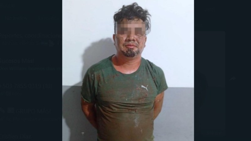 El sujeto fue detenido minutos después de la agresión. Foto / Cortesía