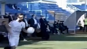 iran saques de banda futbol viral video gol