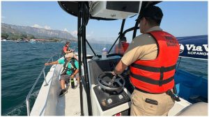 Los turistas resultaron ilesos. Foto / Cortesía