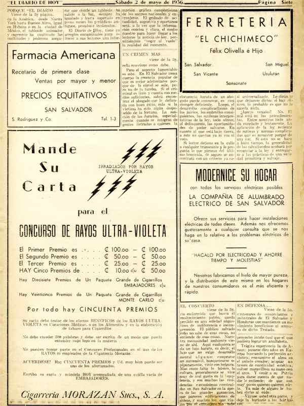 primera edicion de el diario de hoy