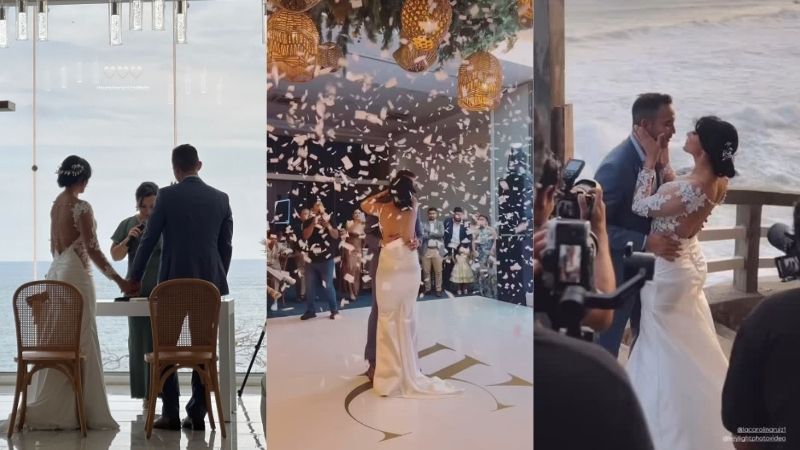 Carolina Ruiz boda frente al mar