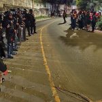 Detenidos en protesta