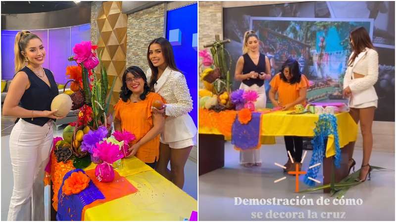 Dia de la cruz- presentadores tv- viva la mañana