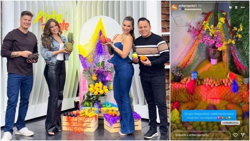 Dia de la cruz- presentadores tv- arriba mi gente