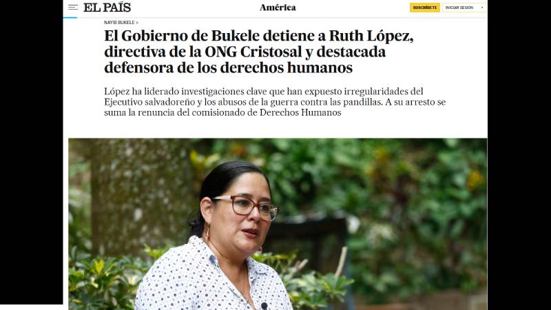 El País Español-Portadas Internacionales Caso Ruth López