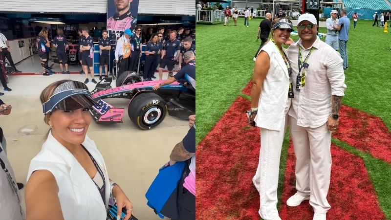 Elena Villatoro y Jose Ortiz en la Formula 1