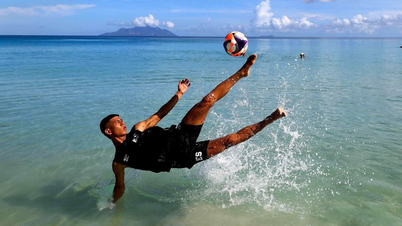 La Selecta Playera realizó su último entreno antes de arrancar la Copa del Mundo Seychelles 2025. Foto: Cortesía La Selecta - FESFUT