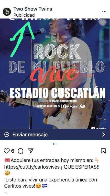 Cuenta falsa de Two Shows