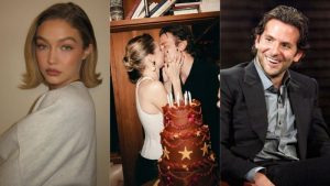 Gigi Hadid besa a Bradley Cooper