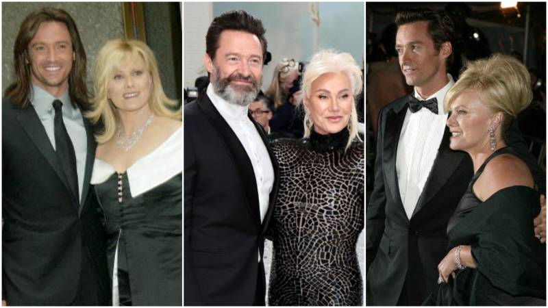 Hugh Jackman con su exesposa Deborra Lee Furness