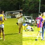 Jugadores intercambio camisetas Limeno FAS