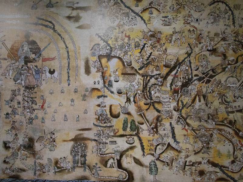 Lienzo de Quauhquechollan sobre la conquista en Guatemala