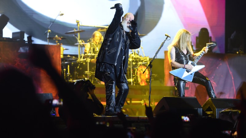 Halford agradeció a los fans por mantener vivo al heavy metal y por mantener vivo el espíritu y energía que evoca Judas Priest a través de la música. Foto EDH/ Menly González