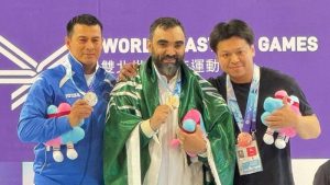 Marvin Martinez Levantamiento Pesas Juegos Mundiales Master