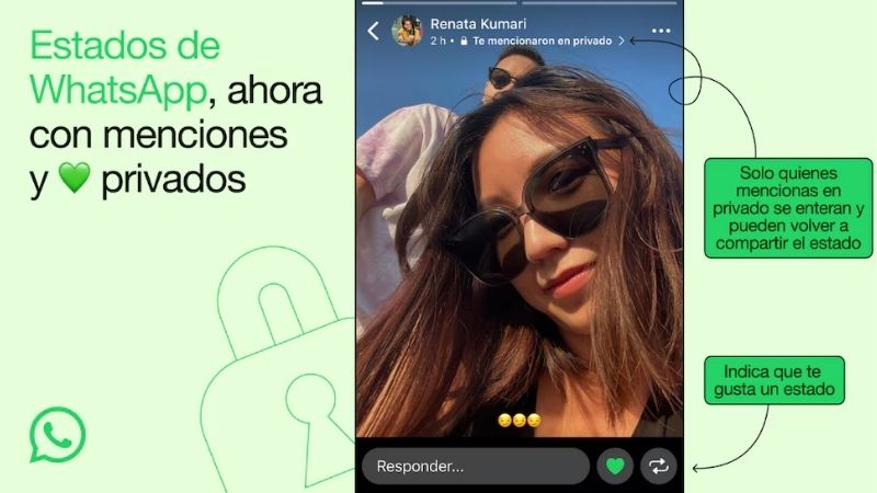 Novedades en los estados de WhatsApp