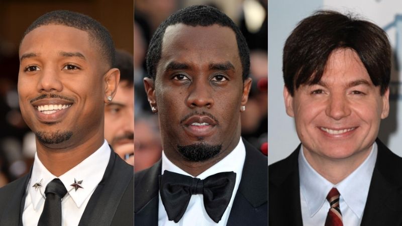Michael B. Jordan, Sean Diddy Combs y Mike Myers