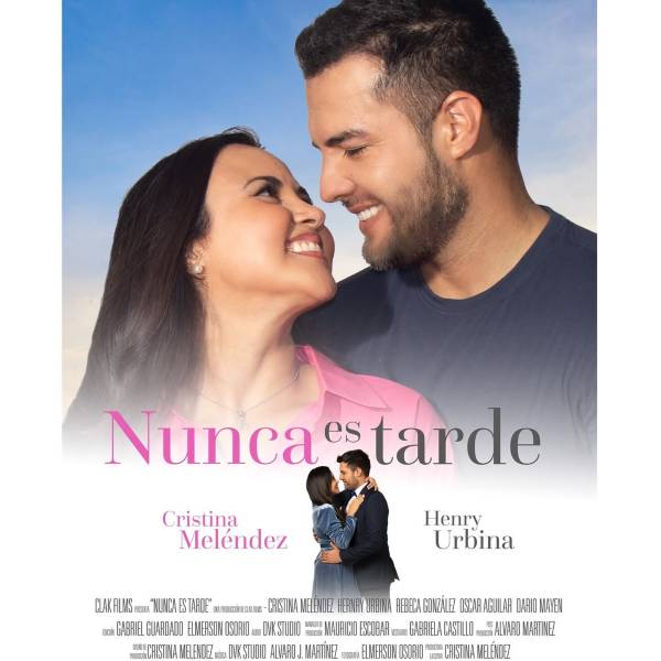 Póster de la película salvadoreña "Nunca es tarde"