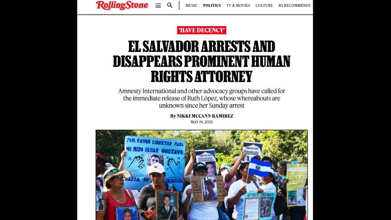 Rolling StonePortadas Internacionales Caso Ruth Lopez